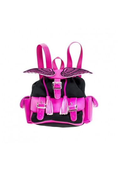 PINK BLACK BACKPACK WITH...