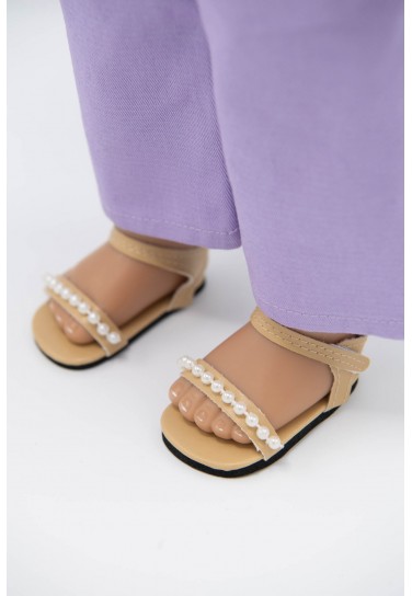 SANDALS WITH PEARL DETAIL